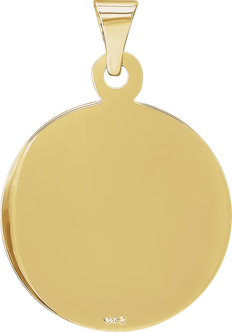 14K Gold Confirmation Medal Pendant II - view 2