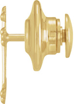 14K Gold Cross Lapel Pin – 14x9mm - Yellow Gold - view 3