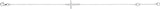 14K Gold Round Natural Diamond Sideways Cross Bracelet - view 6