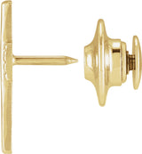 10K Gold The Rugged Cross Lapel Pin - view 3