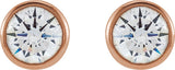 14K Gold Lab-Grown Diamond Round Bezel-Set Stud Earrings – 2.5-4mm Stones - Rose Gold - view 4
