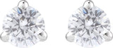14K Gold Round Lab-Grown Diamond Cocktail-Style Stud Earrings - Rose Gold - view 7