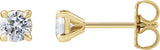 14K Gold Lab-Grown Diamond Round Cocktail-Style Stud Earrings - Yellow Gold - view 3