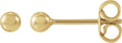 14K Gold Ball Earrings II - Yellow Gold