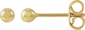 14K Gold Ball Earrings II - Yellow Gold