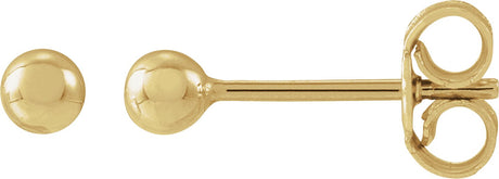 14K Gold Ball Earrings II - Yellow Gold