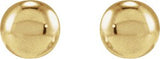 14K Gold Youth Bead Earrings - Yellow Gold - view 2