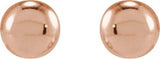 14K Gold Youth Bead Earrings - Rose Gold - view 2