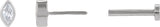 14K Gold Natural Diamond Marquise Bezel-Set Stud Earrings – 3.5x1.75mm - White Gold - view 10