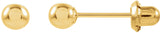 14K Gold Ball Stud Piercing Piercing Stud Earrings II