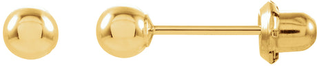 14K Gold Ball Stud Piercing Piercing Stud Earrings II