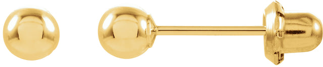 14K Gold Ball Stud Piercing Piercing Stud Earrings II