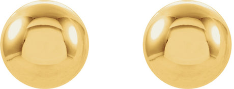 14K Gold Ball Stud Piercing Piercing Stud Earrings II - view 2