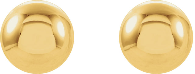 14K Gold Ball Stud Piercing Piercing Stud Earrings II - view 2