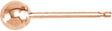 14K Gold Ball Earrings with Bright Finish - Rose Gold