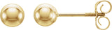 14K Gold Youth Ball Stud Earrings