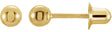 14K Gold Ball Earrings - Yellow Gold