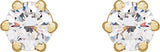 14K Gold Lab-Grown Diamond Round 6-Prong Stud Earrings - Yellow Gold - view 6