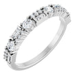 Platinum Round Lab-Grown Diamond Anniversary Band – 3/8 CTW