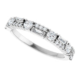 Platinum Round Lab-Grown Diamond Anniversary Band – 3/8 CTW - view 5