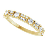 14K Gold Round Lab-Grown Diamond Anniversary Band – 3/8 CTW - Yellow Gold - view 5