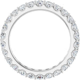 Platinum Round Natural Diamond Shared-Prong Eternity Band – 2.5 mm Stones (1 3/8–1 1/2 CTW) .0 - view 2