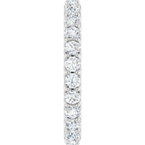 Platinum Round Natural Diamond Shared-Prong Eternity Band – 2.5 mm Stones (1 3/8–1 1/2 CTW) .0 - view 4