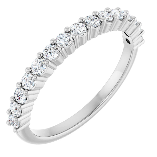Platinum Round Lab-Grown Diamond Milestone Anniversary Band – 1/6–3/8 CTW