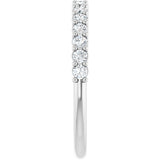Platinum Round Natural Diamond Milestone Anniversary Band – 1/6–3/4 CTW - view 4