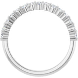 Platinum Round Lab-Grown Diamond Milestone Anniversary Band – 1/6–3/8 CTW - view 2
