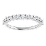 Platinum Round Lab-Grown Diamond Milestone Anniversary Band – 1/6–3/8 CTW - view 3