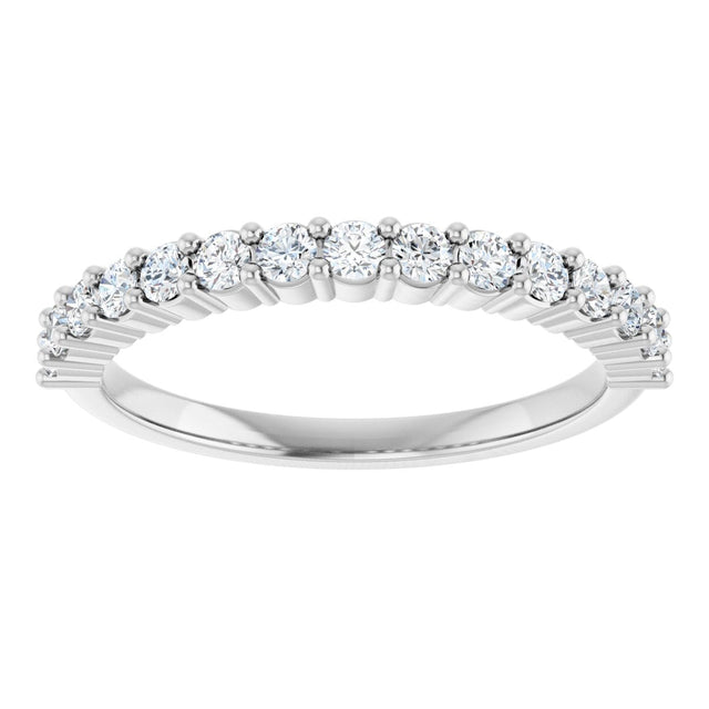 Platinum Round Lab-Grown Diamond Milestone Anniversary Band – 1/6–3/8 CTW - view 3
