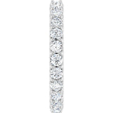 Platinum Round Natural Diamond Shared-Prong Eternity Band – 2.5 mm Stones (1 3/8–1 1/2 CTW) .0 - view 4
