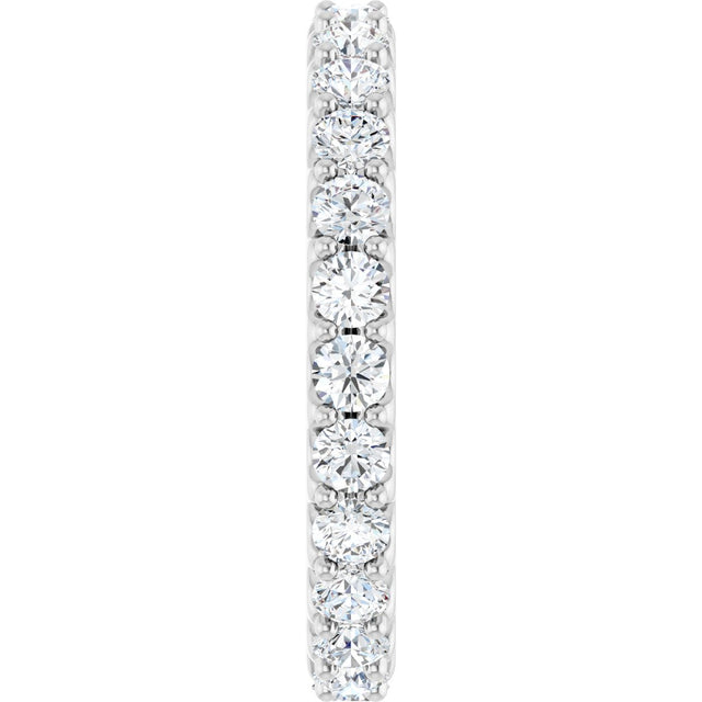 Platinum Round Natural Diamond Shared-Prong Eternity Band – 2.5 mm Stones (1 3/8–1 1/2 CTW) .0 - view 4
