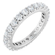 Platinum Round Lab-Grown Diamond Shared-Prong Eternity Band – 2.5 mm Stones (1 3/8–1 1/2 CTW) .0
