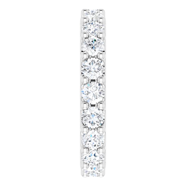 Platinum Round Natural Diamond Shared-Prong Eternity Band – 3 mm Stones (1 3/4–2 CTW) - view 4