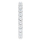 Platinum Round Natural Diamond Shared-Prong Eternity Band – 2.5 mm Stones (1 3/8–1 1/2 CTW) .0 - view 4