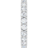 Platinum Round Natural Diamond Shared-Prong Eternity Band – 3 mm Stones (1 3/4–2 CTW) - view 4