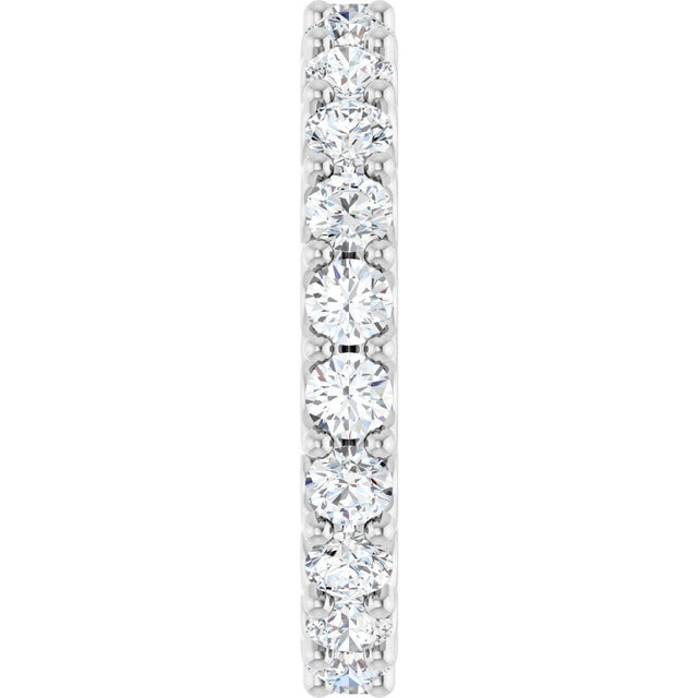 Platinum Round Natural Diamond Shared-Prong Eternity Band – 3 mm Stones (1 3/4–2 CTW) - view 4