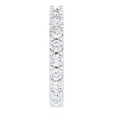 Platinum Round Natural Diamond Shared-Prong Eternity Band – 3 mm Stones (1 3/4–2 CTW) - view 4