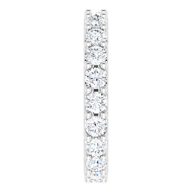 Platinum Round Natural Diamond Shared-Prong Eternity Band – 3 mm Stones (1 3/4–2 CTW) - view 4