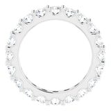 Platinum Round Natural Diamond Shared-Prong Eternity Band – 3 mm Stones (1 3/4–2 CTW) - view 2