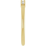 14K Gold Round Natural Diamond Milestone Anniversary Band – 1/6–5/8 CTW - Yellow Gold - view 4