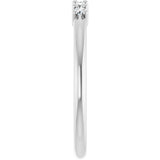 Platinum Round Natural Diamond Milestone Anniversary Band – 1/6–3/4 CTW - view 4