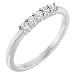 Platinum Round Lab-Grown Diamond Milestone Anniversary Band – 1/6–3/8 CTW
