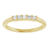 14K Gold Round Lab-Grown Diamond Milestone Anniversary Band – 1/6–3/8 CTW - Yellow Gold - view 3