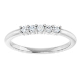Platinum Round Lab-Grown Diamond Milestone Anniversary Band – 1/6–3/8 CTW - view 3