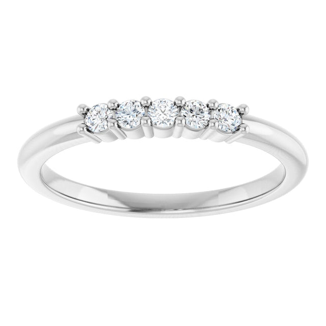 Platinum Round Lab-Grown Diamond Milestone Anniversary Band – 1/6–3/8 CTW - view 3