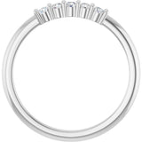 Platinum Round Lab-Grown Diamond Milestone Anniversary Band – 1/6–3/8 CTW - view 2