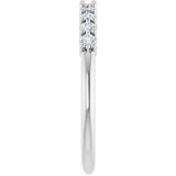 Platinum Round Lab-Grown Diamond Milestone Anniversary Band – 1/6–3/8 CTW - view 4